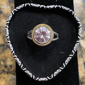 AVON two tone ring (size 10)